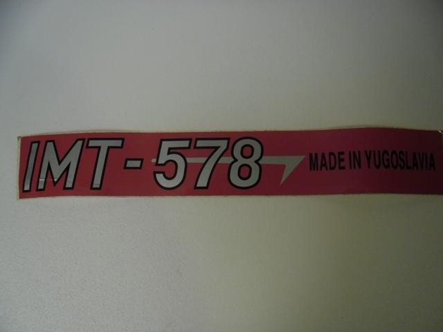 Nalepnica imt 578